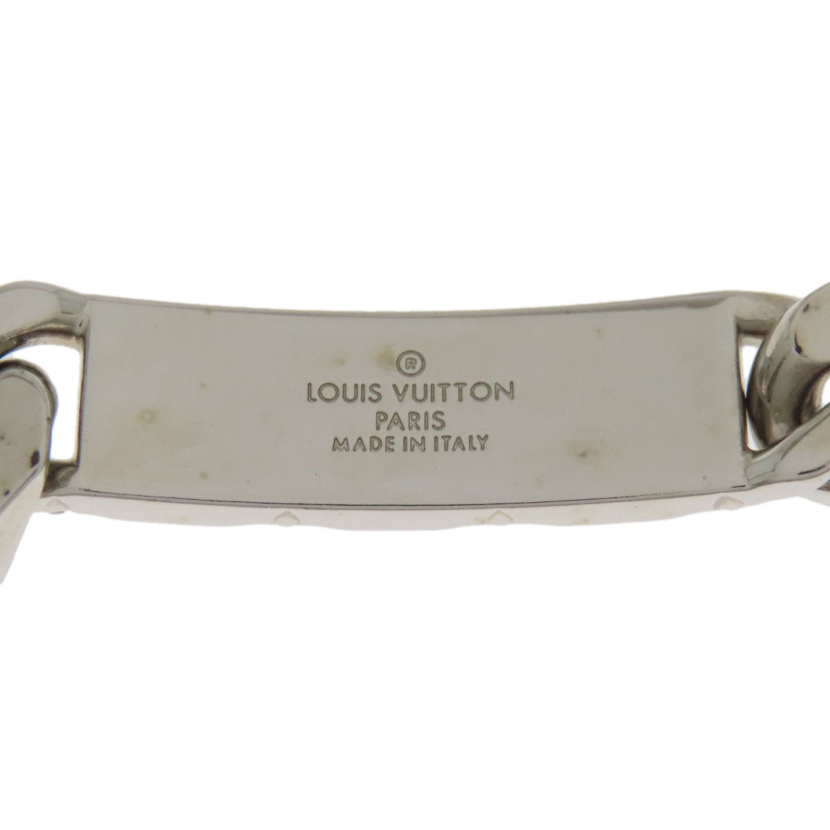 LOUIS VUITTON bracelet M62486 metallic Silver chain bracelet monogram