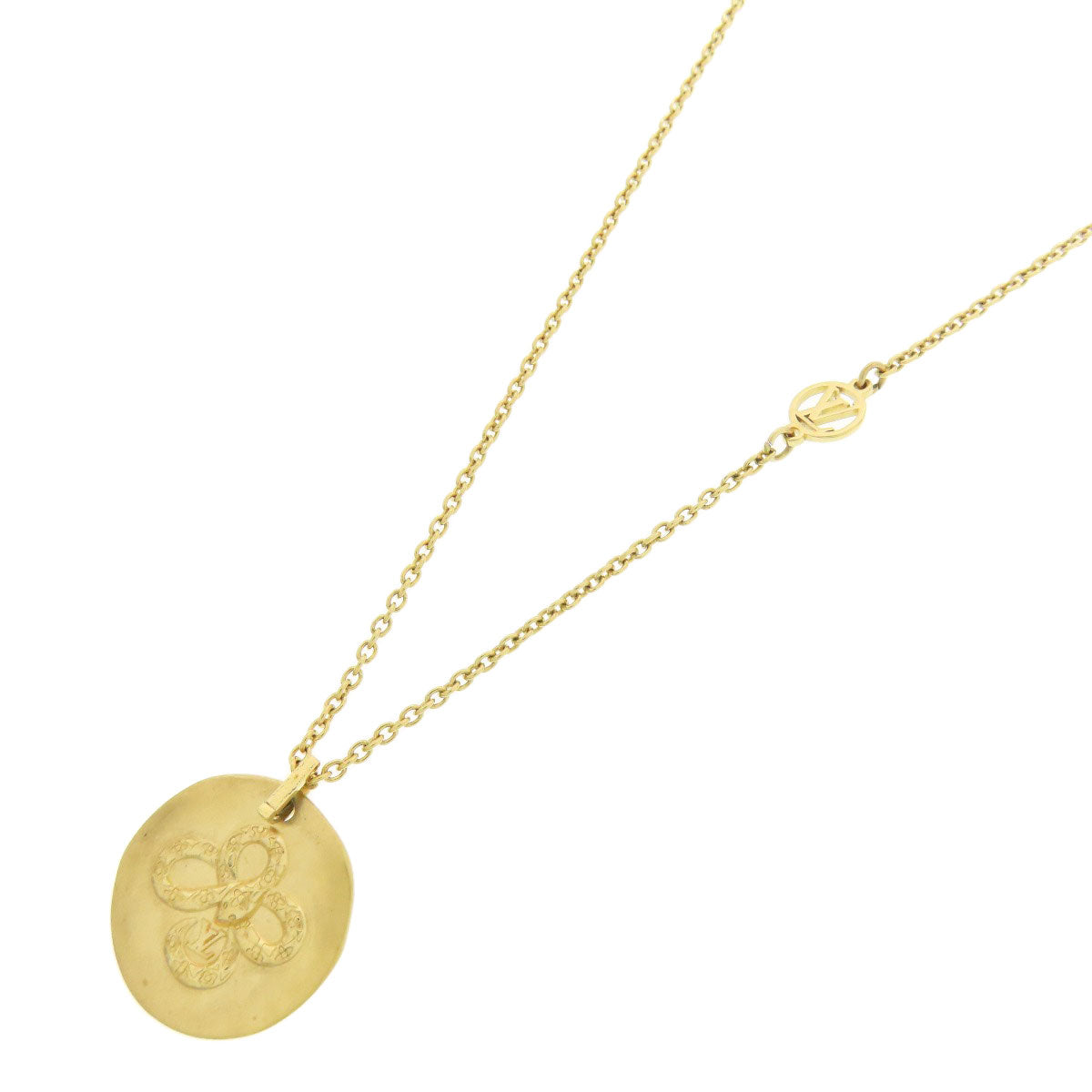 LOUIS VUITTON Necklace M65173 metallic gold Collier Louis in the Sky logo