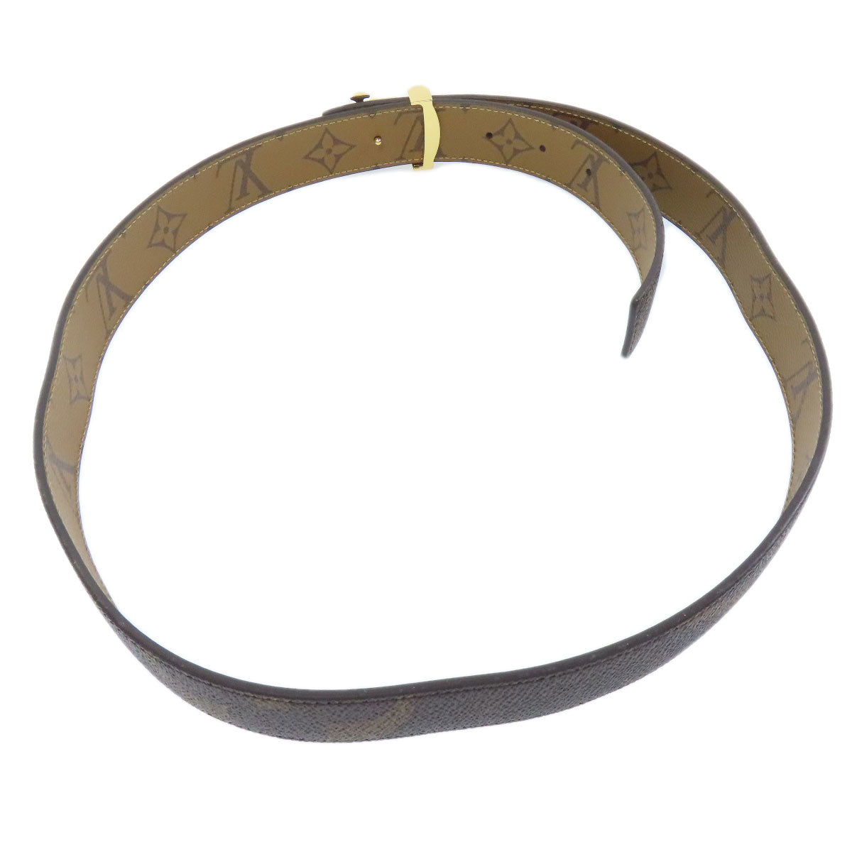 LOUIS VUITTON belt M0149 Monogram Giant Brown Belt LV Iconic 30MM Reversible