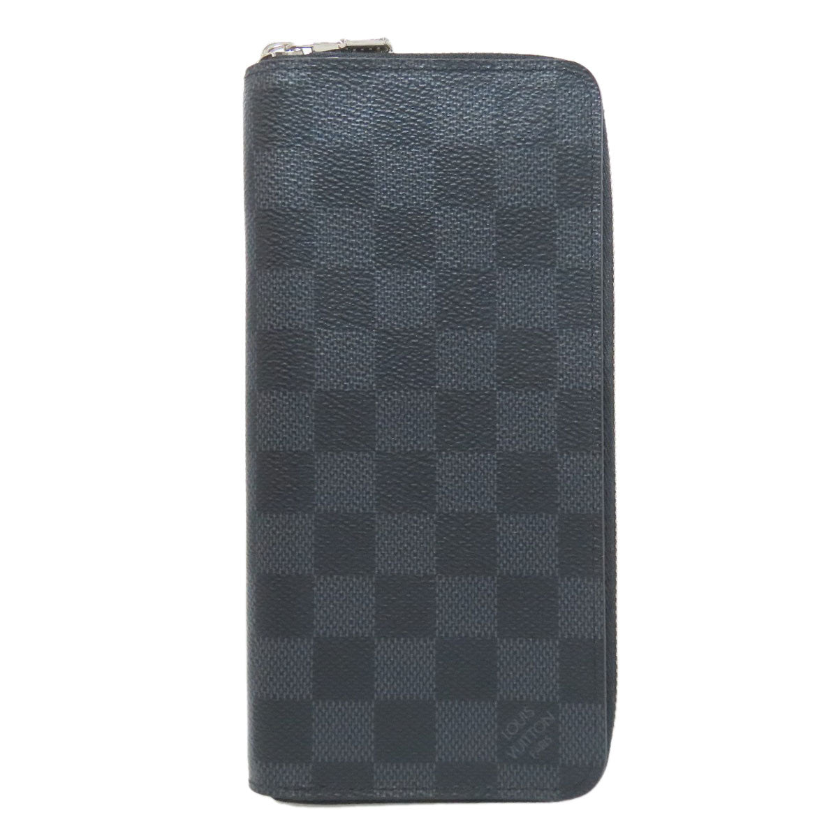 LOUIS VUITTON Long Wallet Purse Damier canvas black Zippy wallet Ã£ÂÂ» Vertical