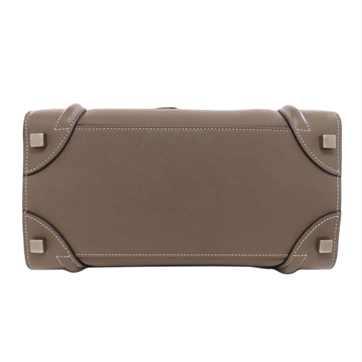 CELINE Tote Bag Calfskin Brown Luggage micro
