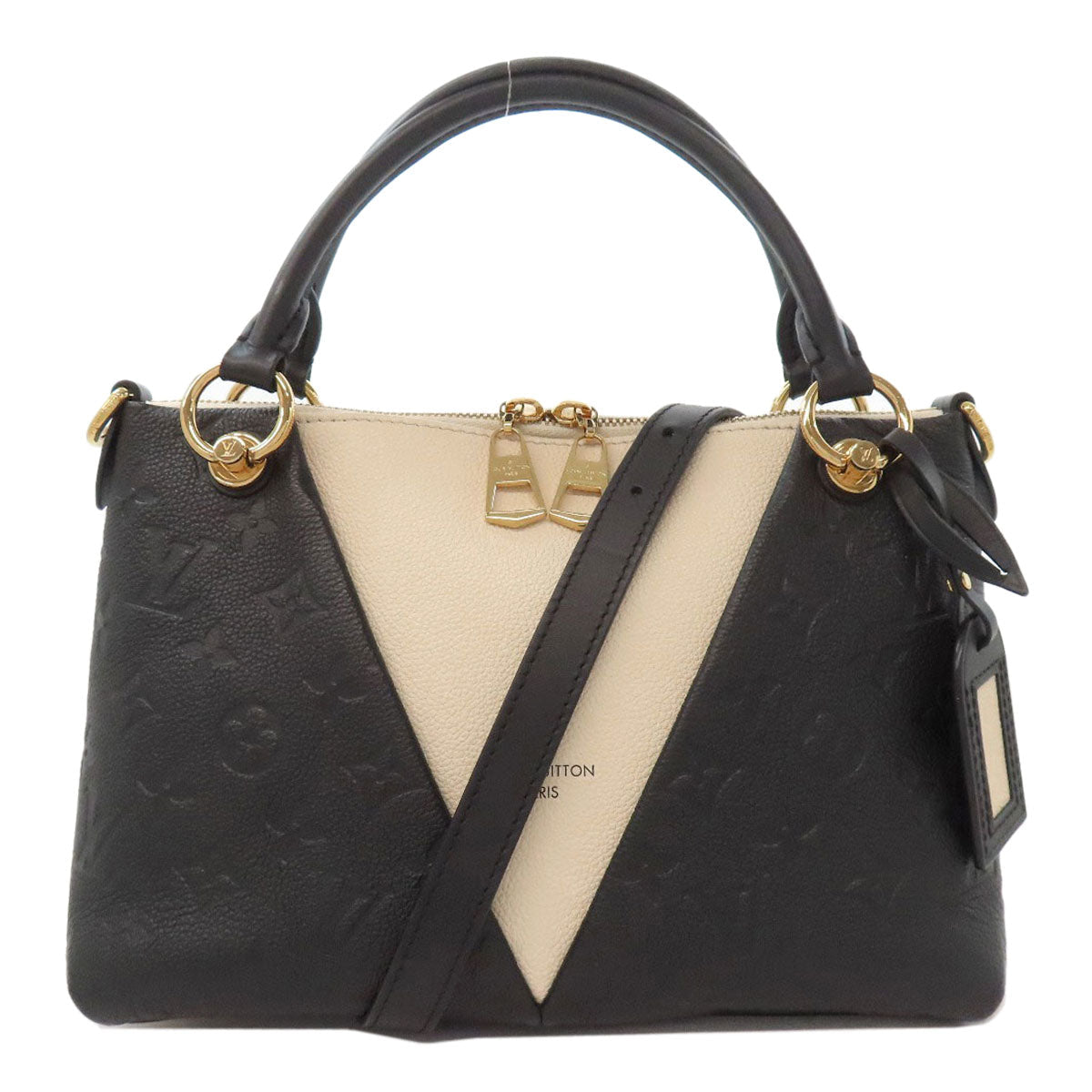 LOUIS VUITTON Handbag M44418 Ann Platt white V Tote BB