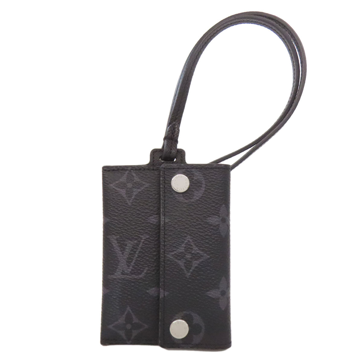 LOUIS VUITTON Card Case M83155 Monogram Eclipse black Porto Cult Onstrap