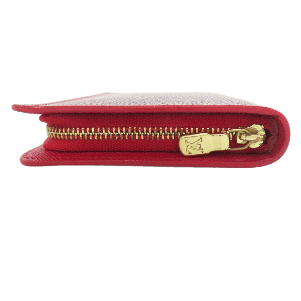 LOUIS VUITTON Long Wallet Purse M95006 Monogram canvas Brown Porto Monnaie Zip Cherry