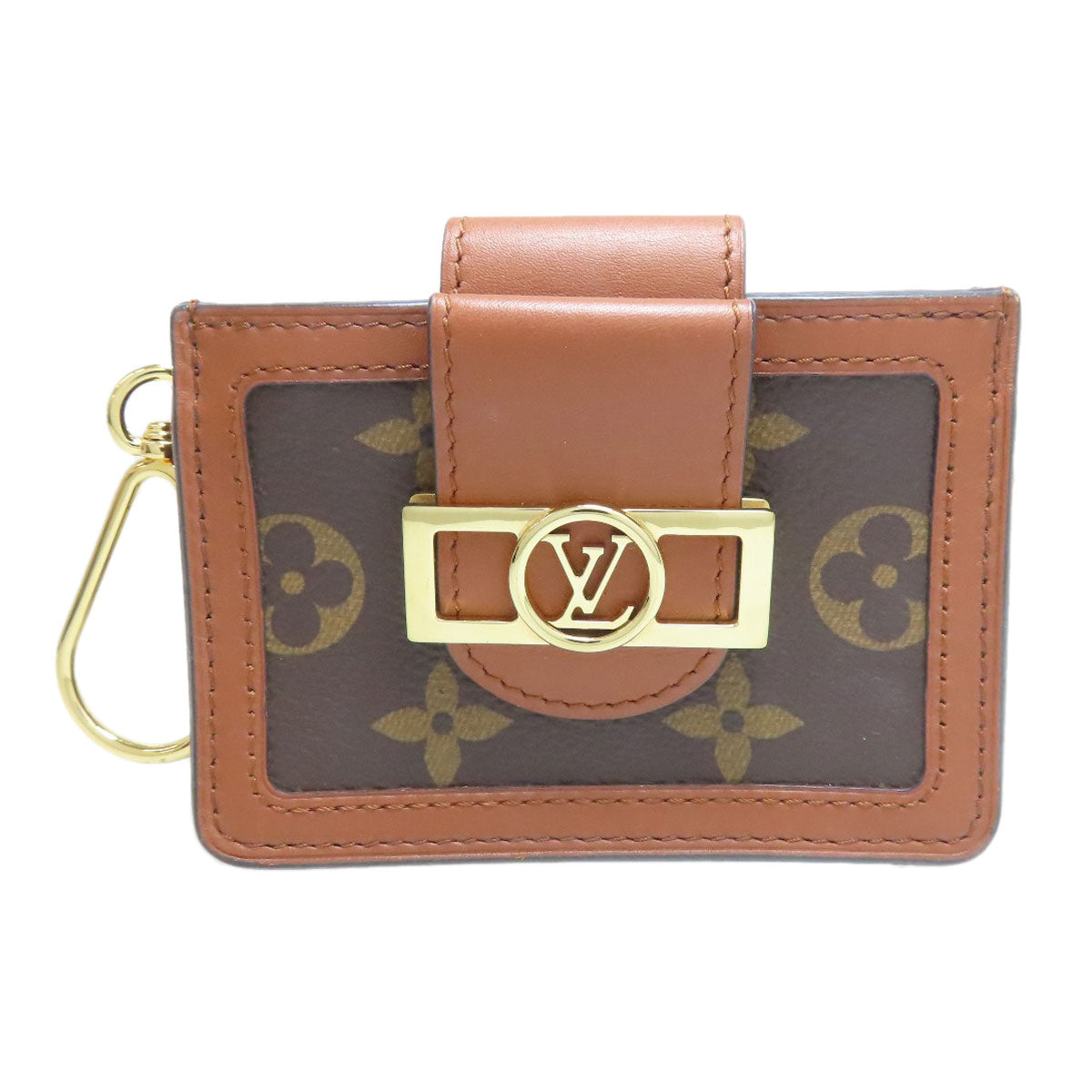 LOUIS VUITTON Coin case M68751 Monogram reverse Brown Dauphine Multicult