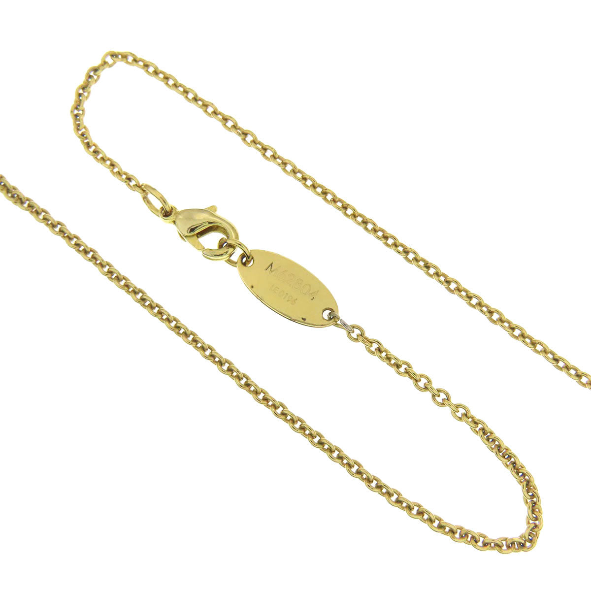 LOUIS VUITTON Necklace M62804 Gold Plated gold Lucky gram