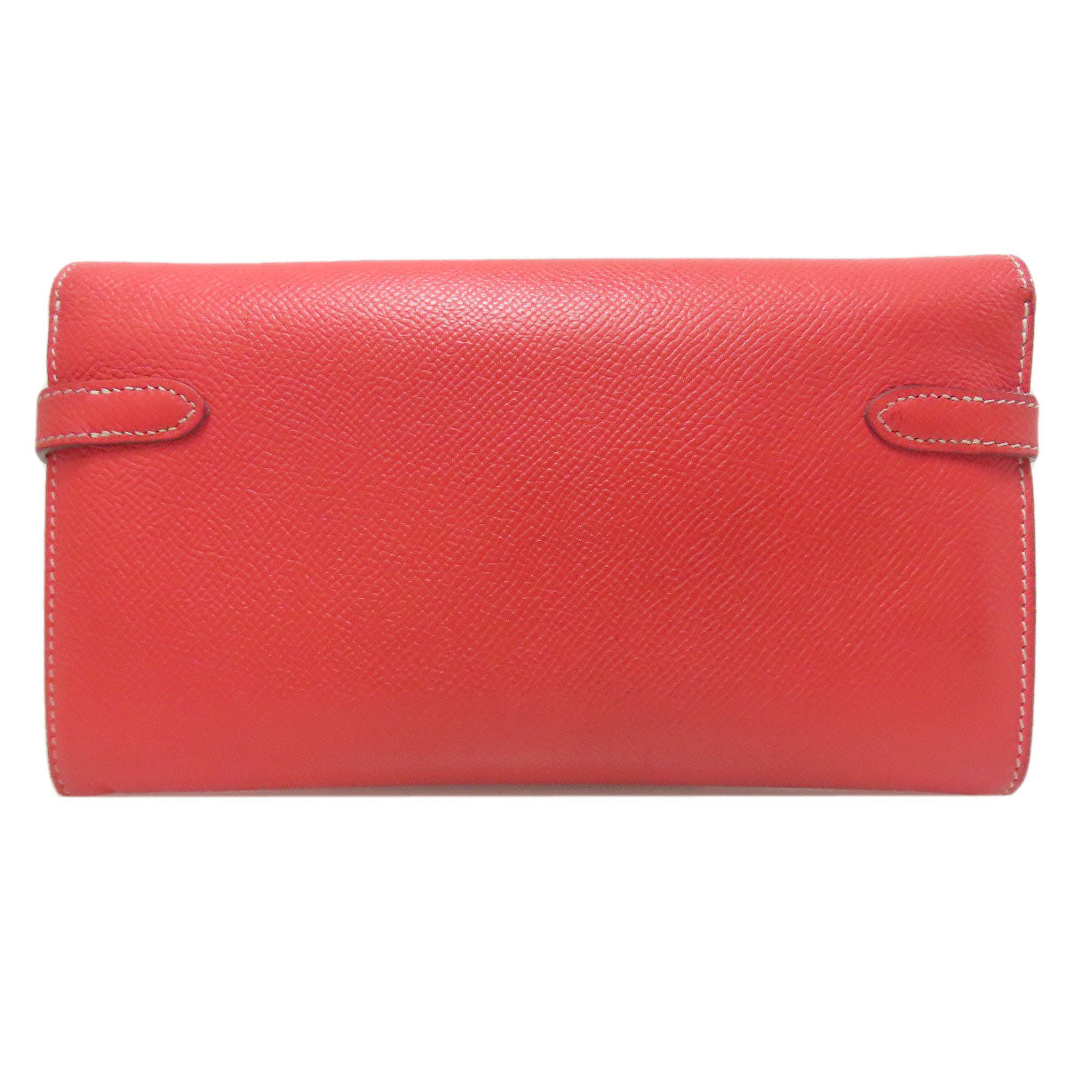 HERMES Long Wallet Purse Epsom pink Kelly Wallet Gold Metal