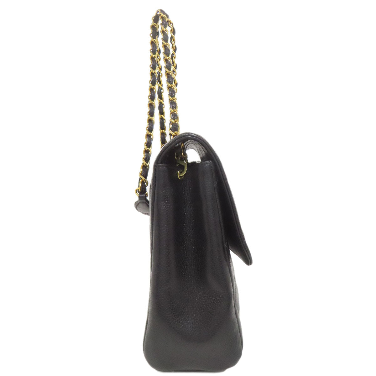CHANEL Shoulder Bag Grained Calfskin Skin black Matelasse COCO Mark Gold Metal