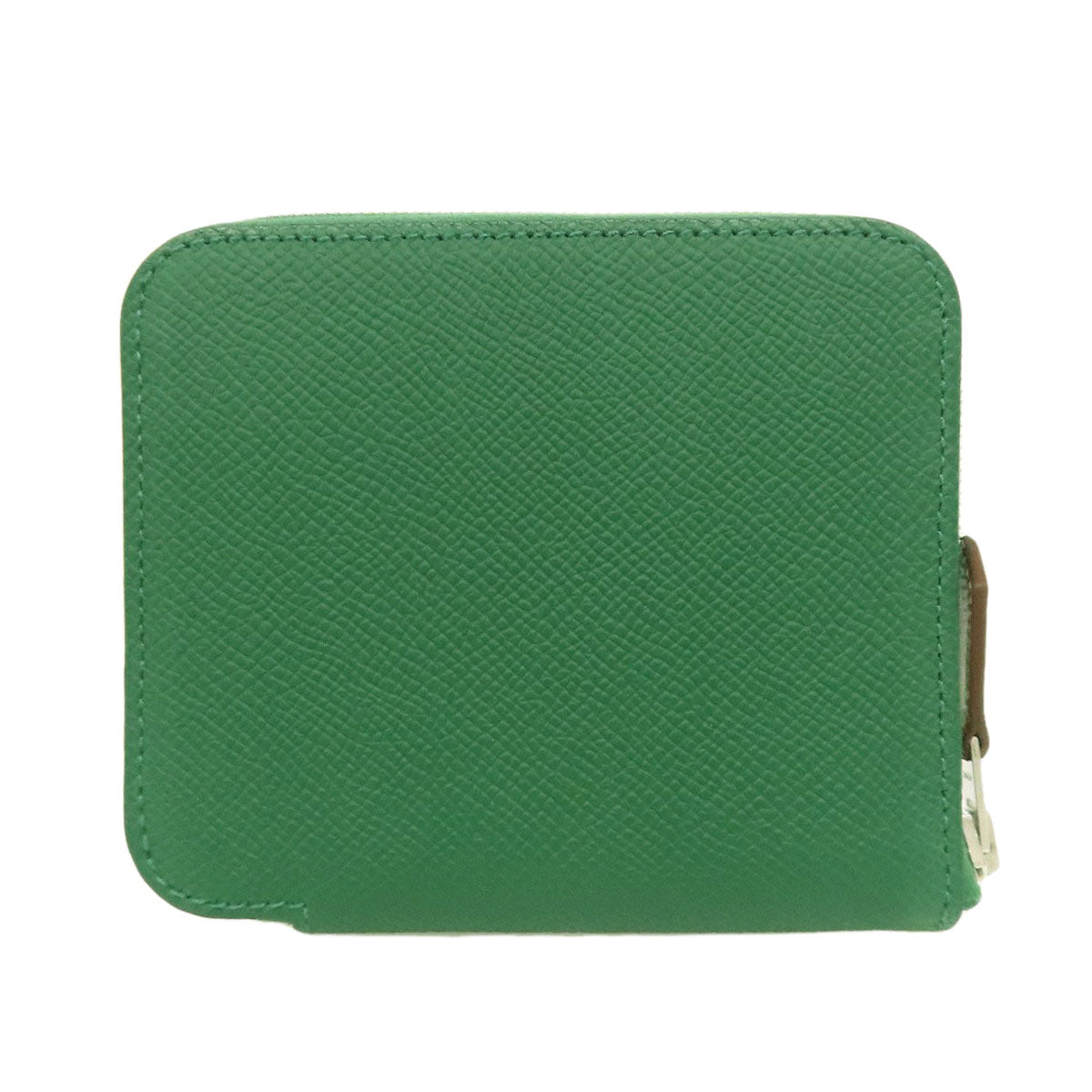 HERMES Coin case Epsom green Azap Silkin Compact SilverMetal