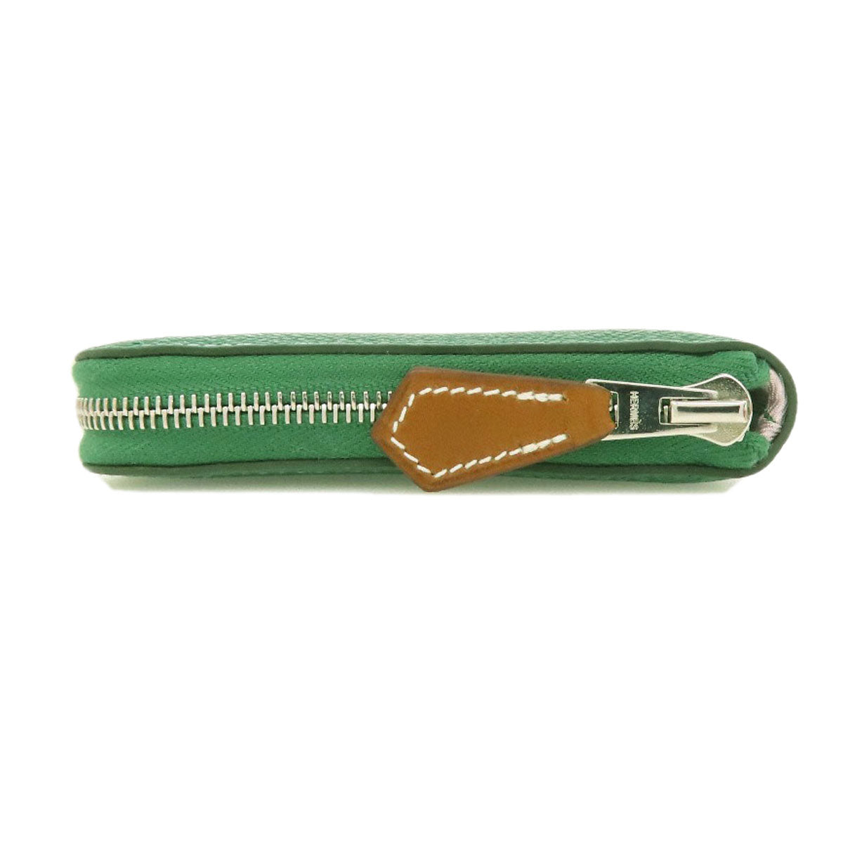 HERMES Coin case Epsom green Azap Silkin Compact SilverMetal