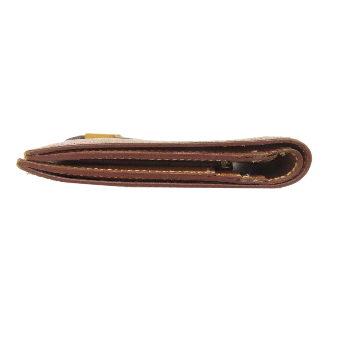 HERMES Bifold Wallet Epsom gold Bearn Compact Gold Gold Metal