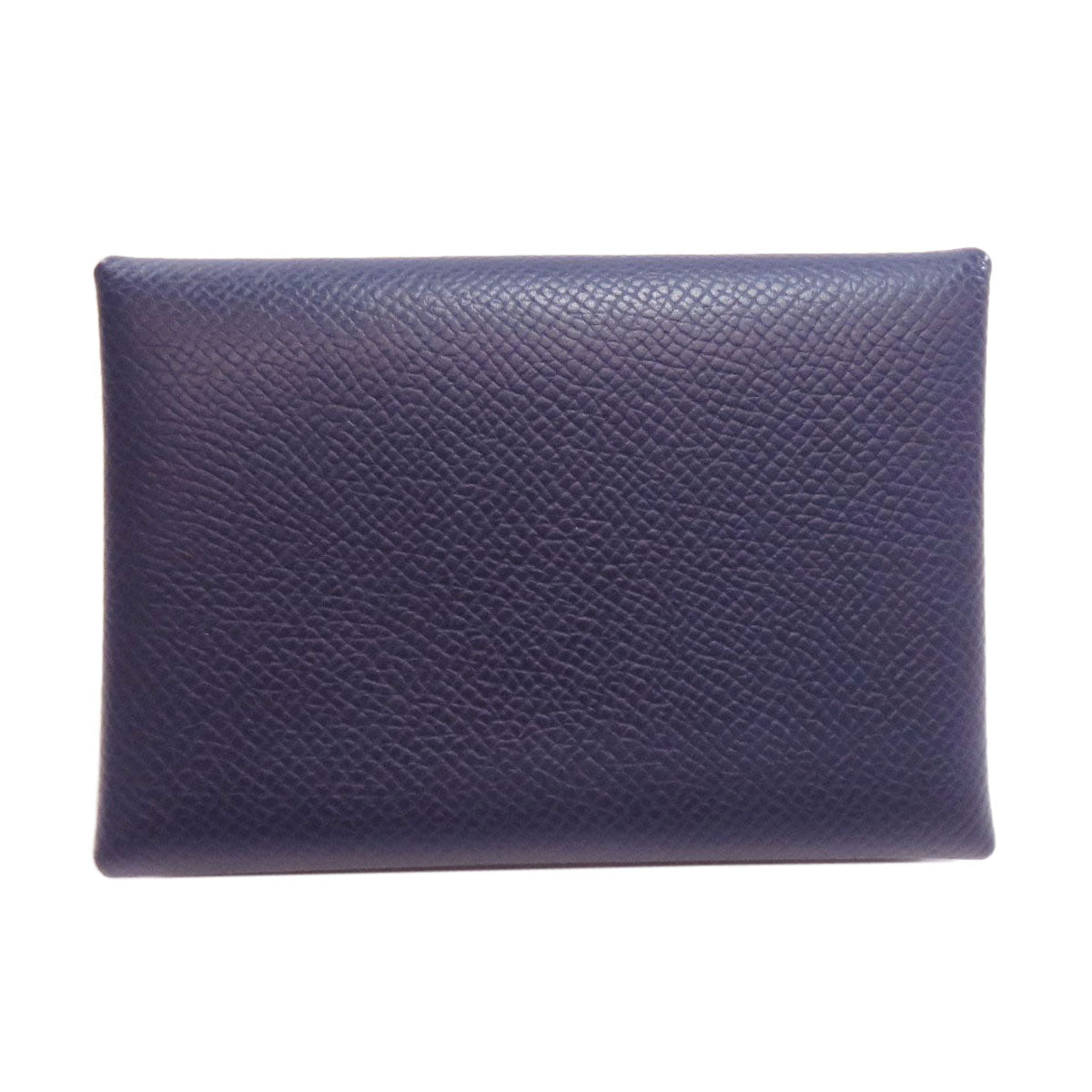 HERMES Card Case Epsom Navy Calvi duo