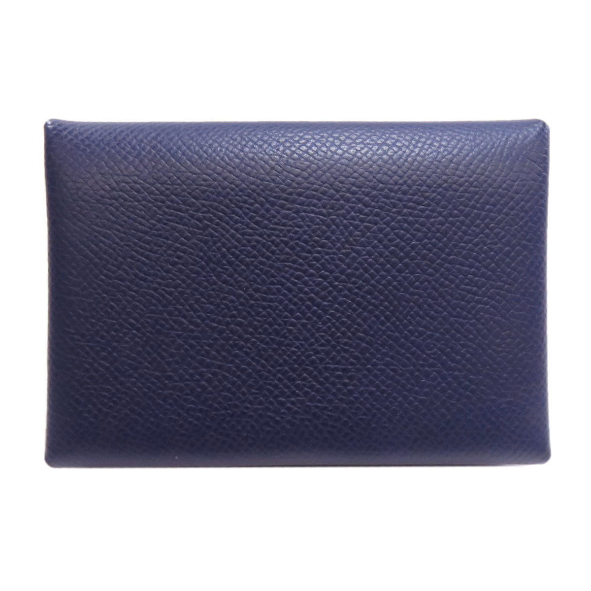 HERMES Card Case Epsom Navy Calvi duo