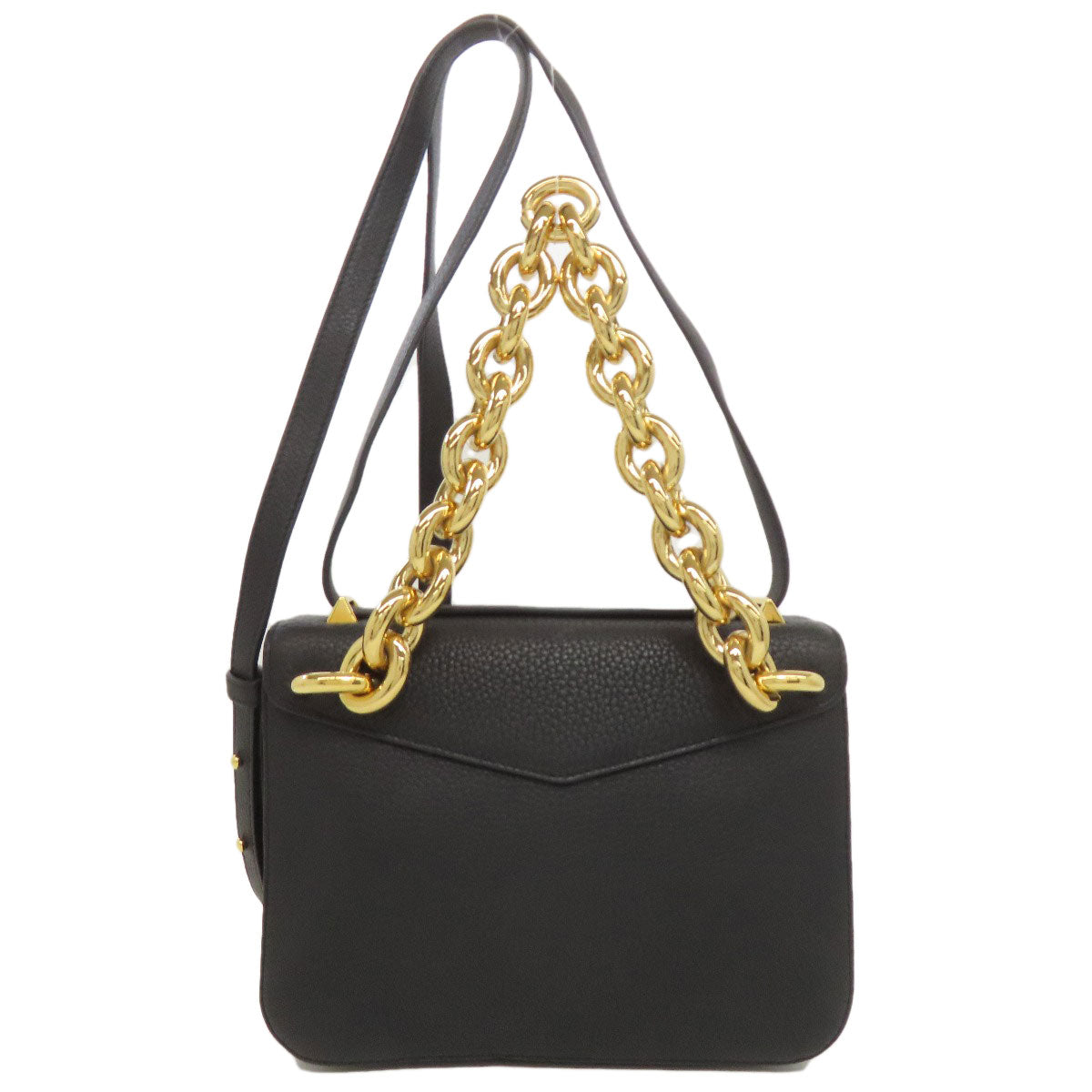 BOTTEGAVENETA Handbag Calfskin black Mount Envelope 2WAY