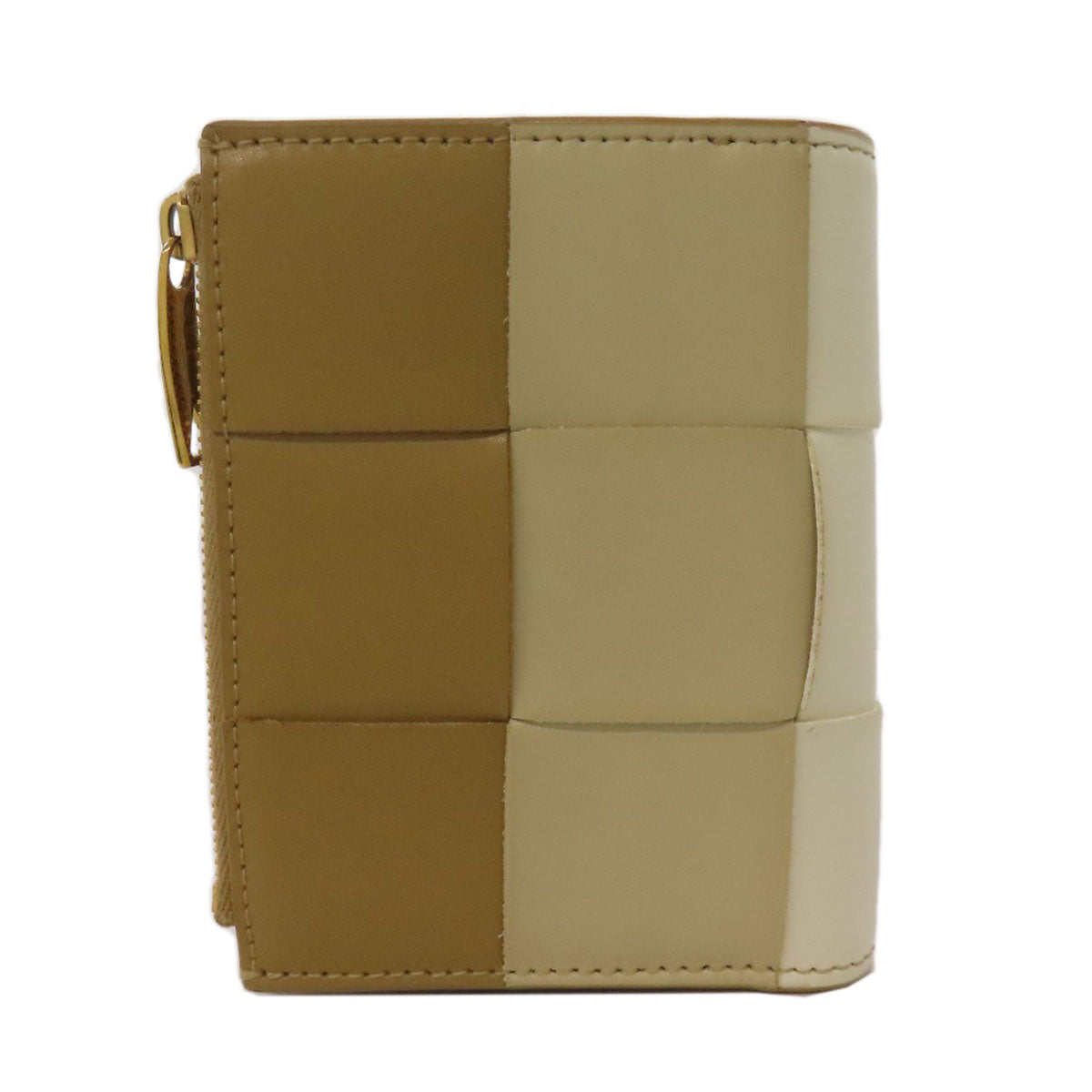BOTTEGAVENETA Bifold Wallet Calfskin Brown Cassette Bifold Wallet