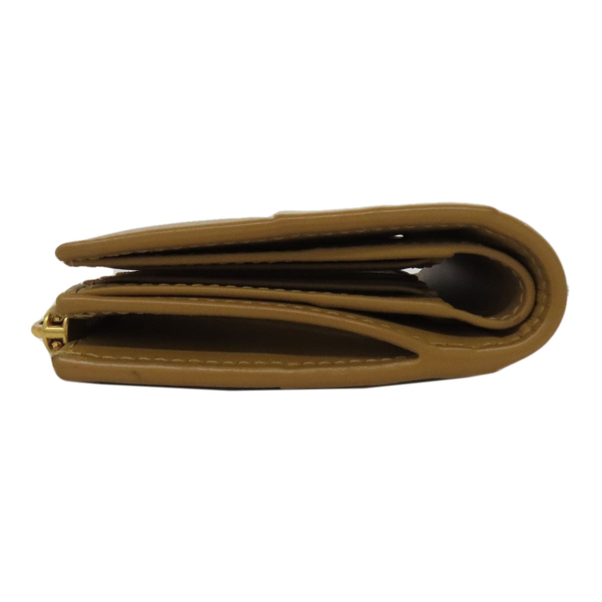BOTTEGAVENETA Bifold Wallet Calfskin Brown Cassette Bifold Wallet