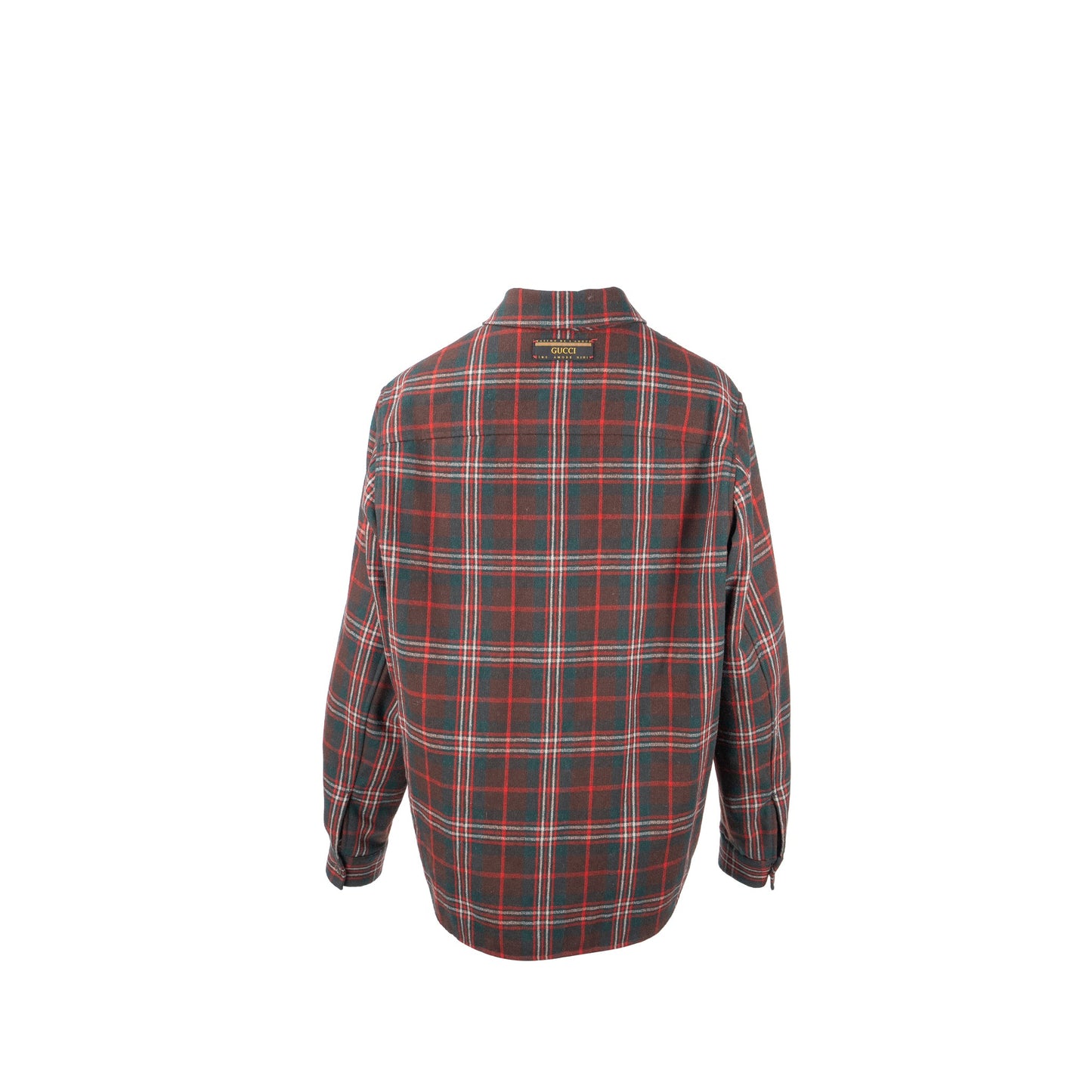 GUCCI Size 46 Menâs Checked Wool Jacket Multicolour