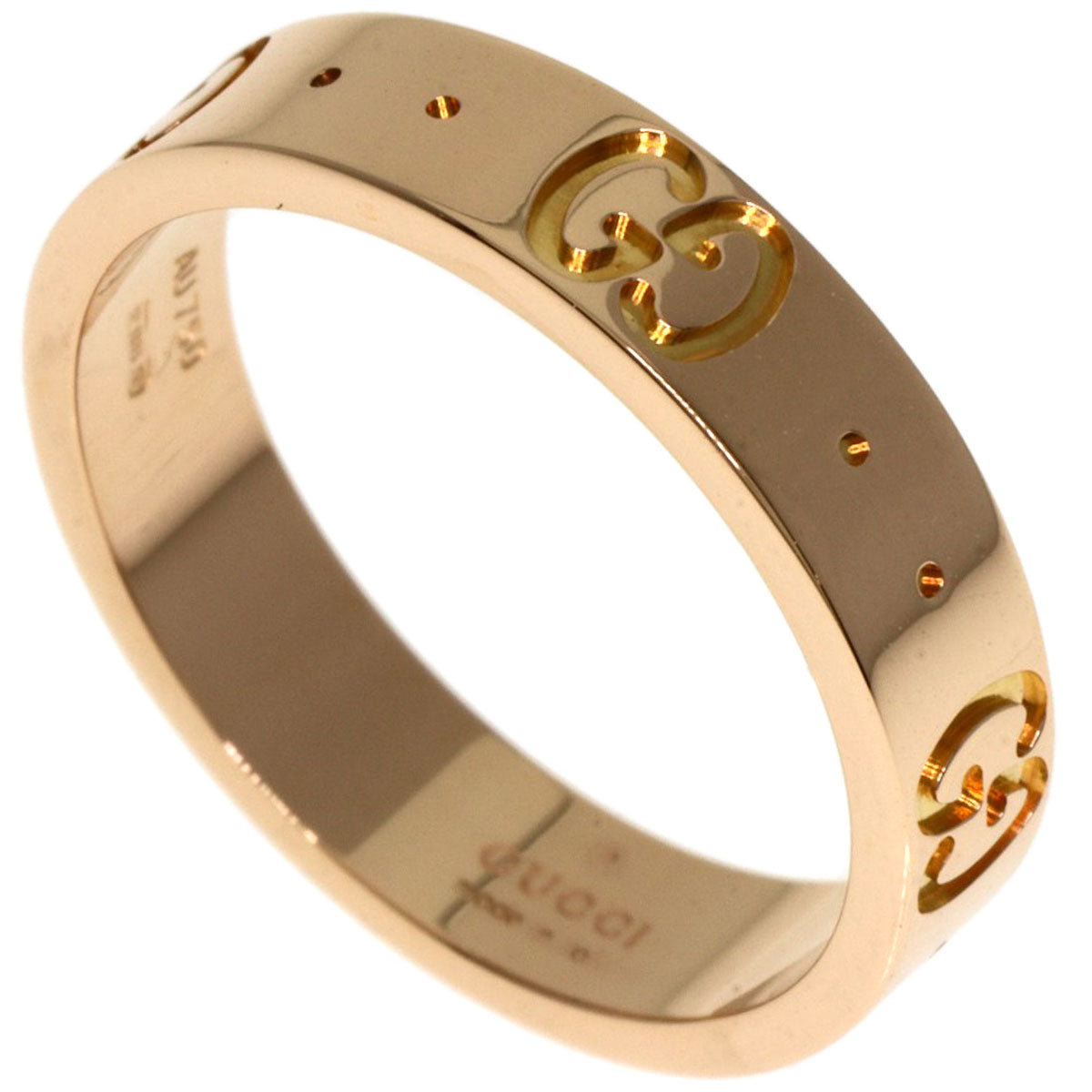 GUCCI Ring 18K Pink Gold gold Icon # 9 Women