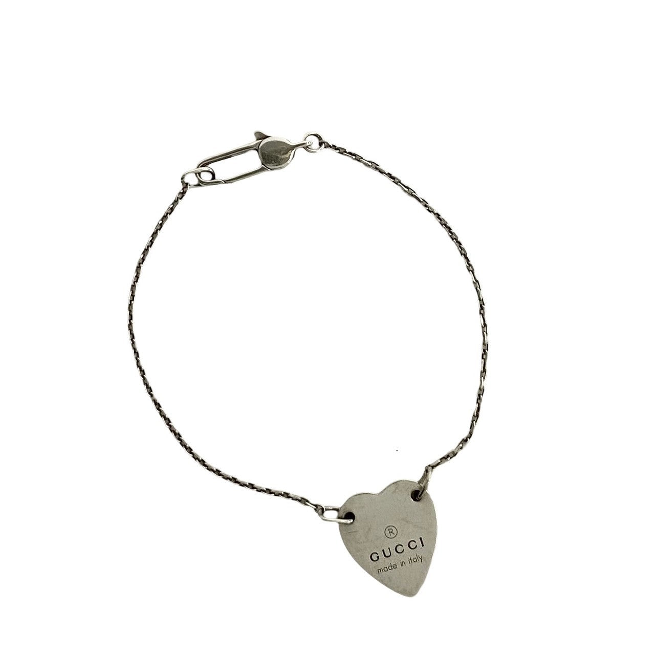 GUCCI bracelet 223513 Silver925 Silver Heart tag Women