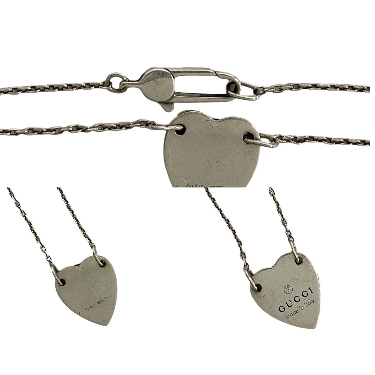 GUCCI bracelet 223513 Silver925 Silver Heart tag Women