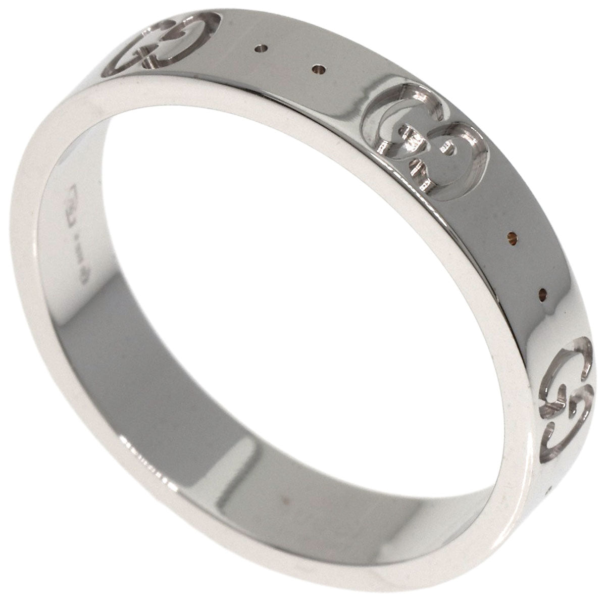 GUCCI Ring K18WG Silver Icon #14