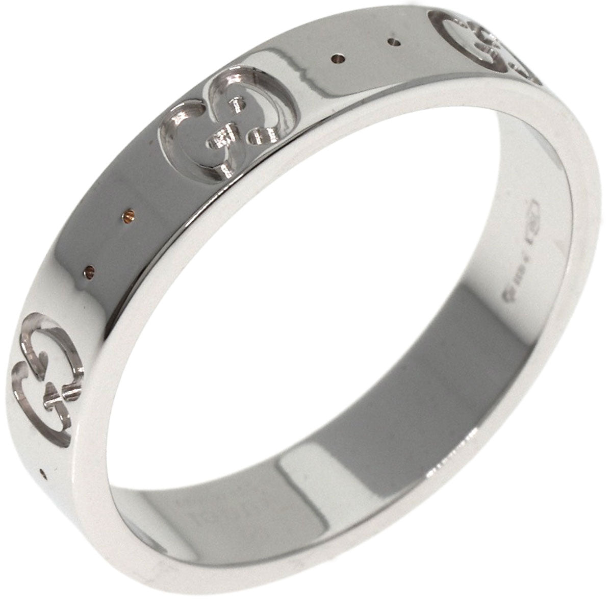 GUCCI Ring K18WG Silver Icon #14