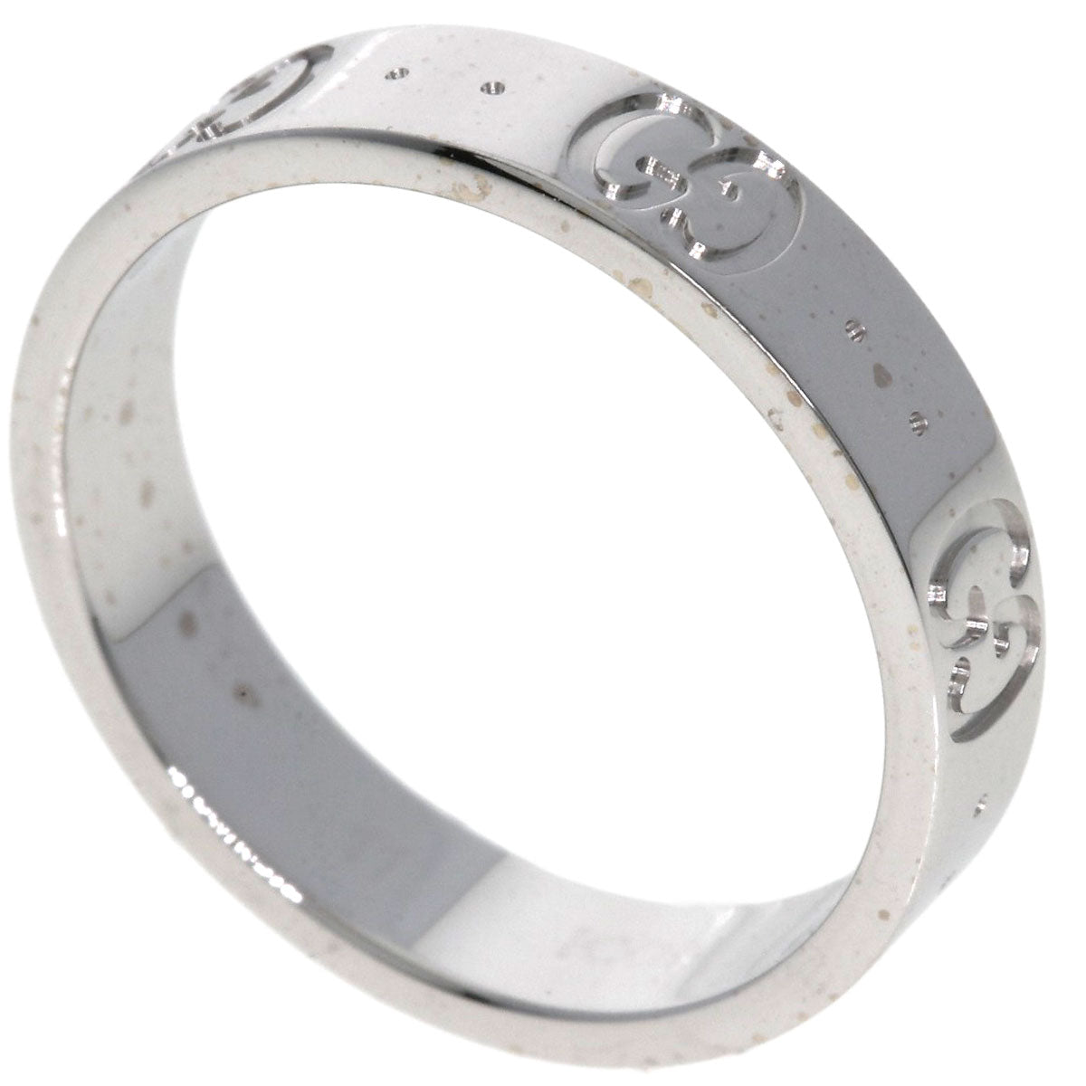 GUCCI Ring K18WG Silver Icon # 11