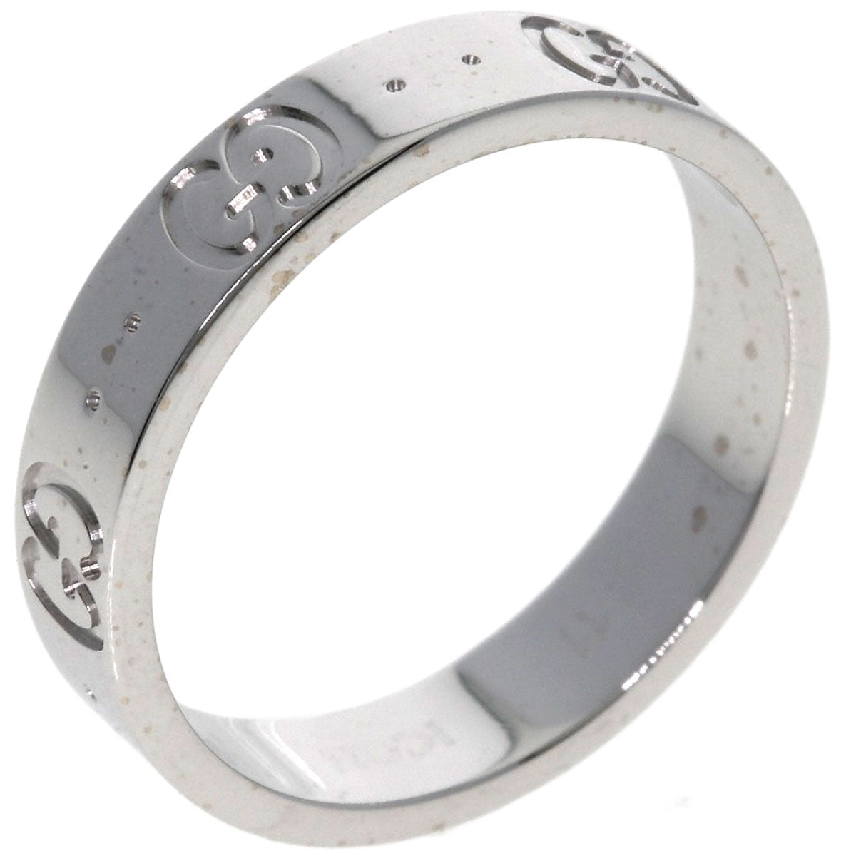 GUCCI Ring K18WG Silver Icon # 11