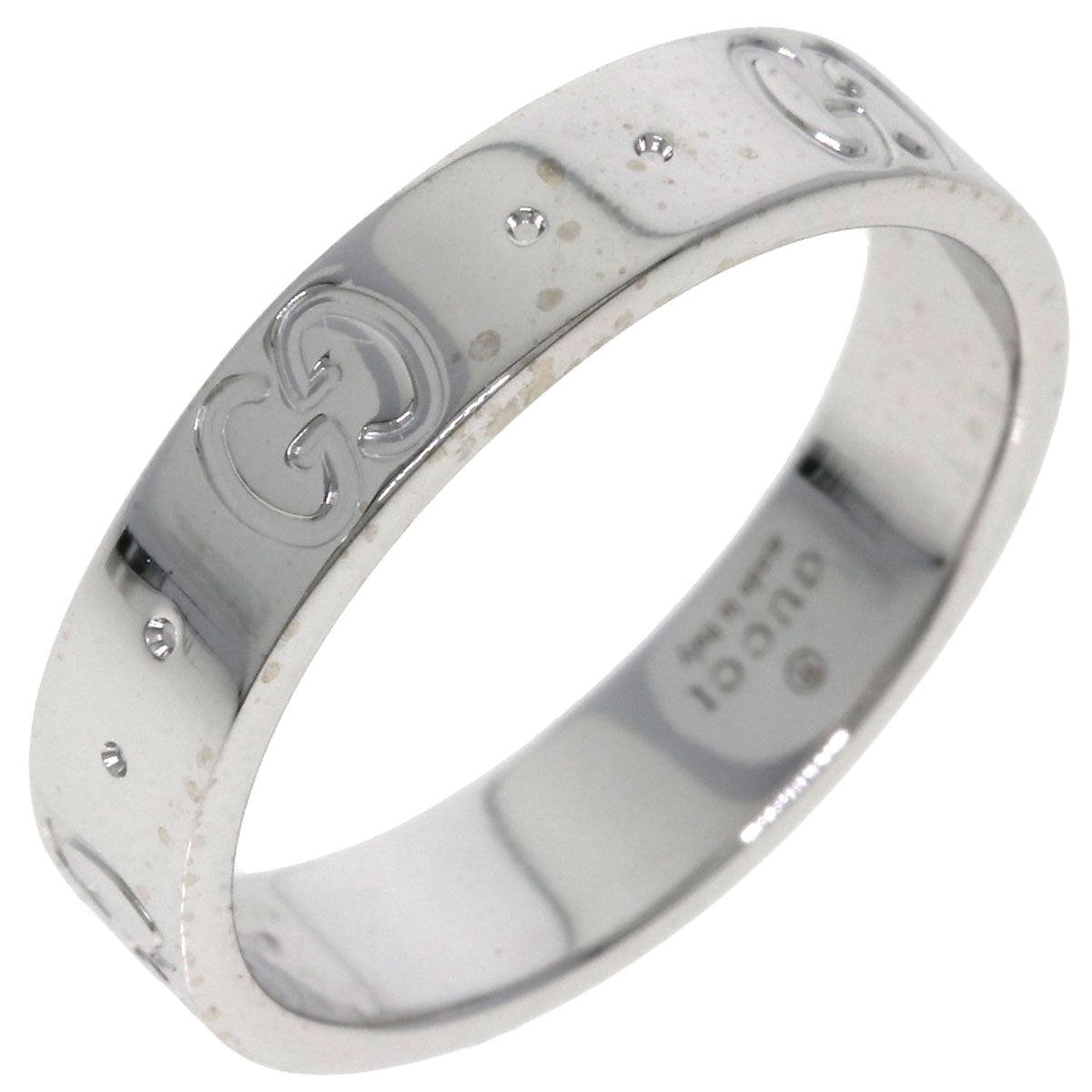 GUCCI Ring K18WG Silver Icon # 9