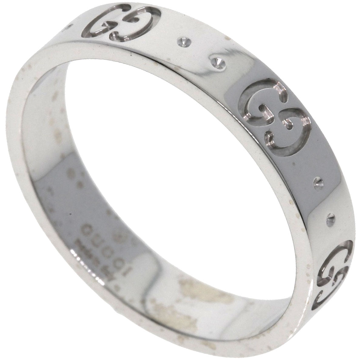 GUCCI Ring K18WG Silver Icon #14