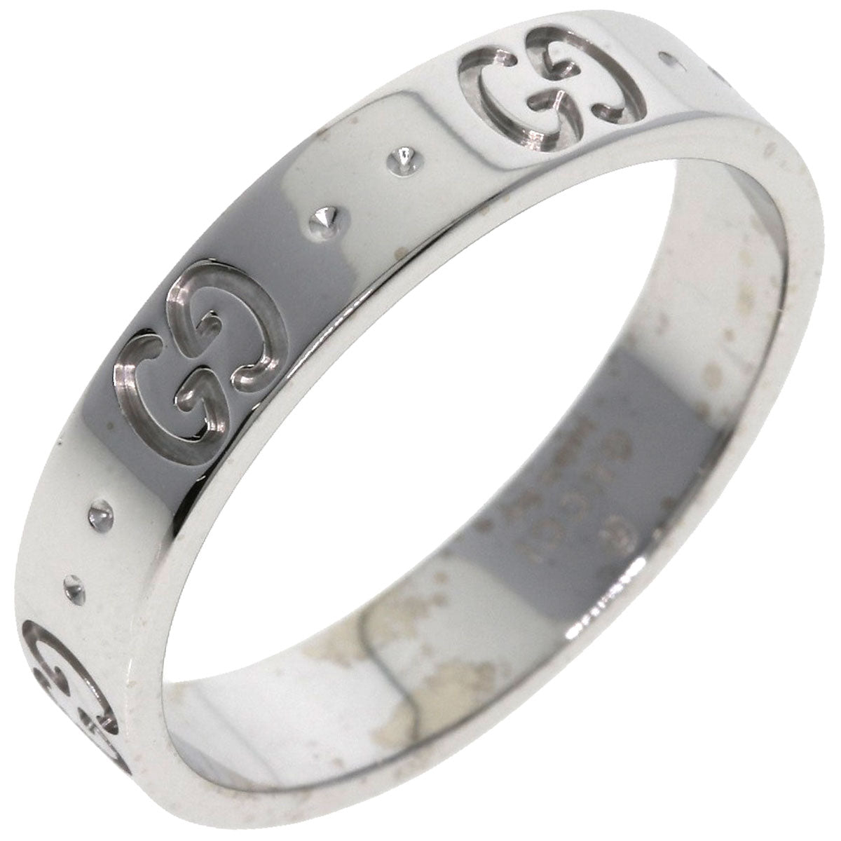 GUCCI Ring K18WG Silver Icon #14