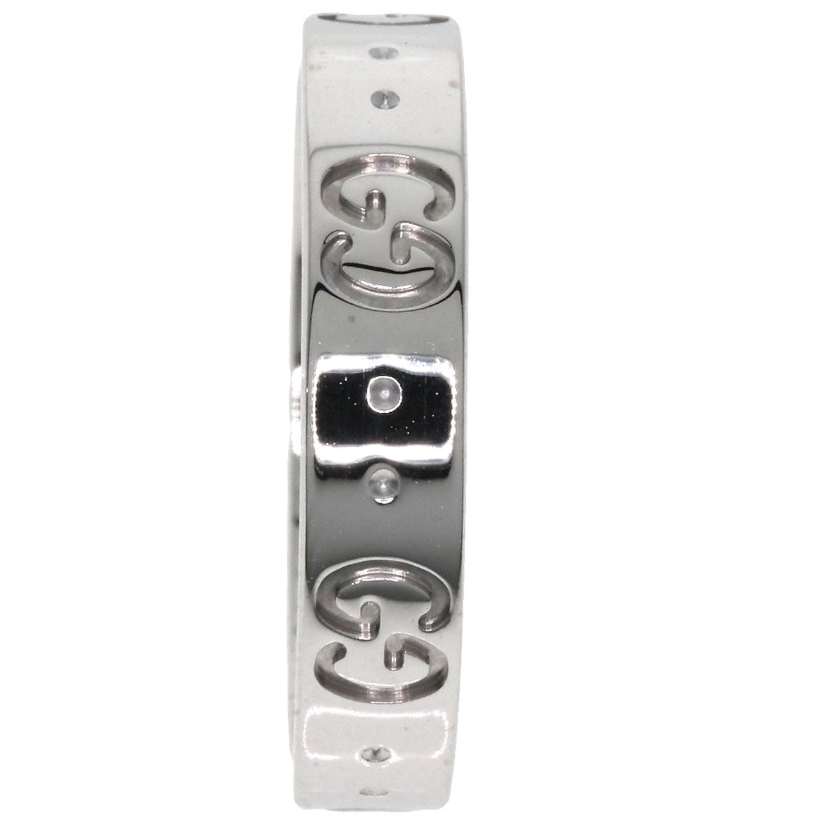 GUCCI Ring K18WG Silver Icon #14