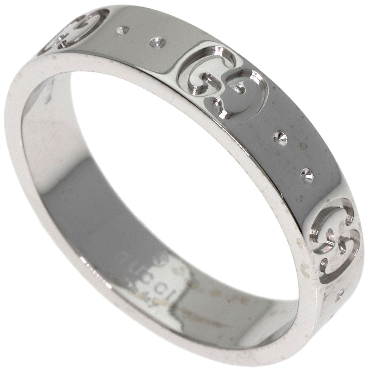 GUCCI Ring K18WG Silver Icon #11