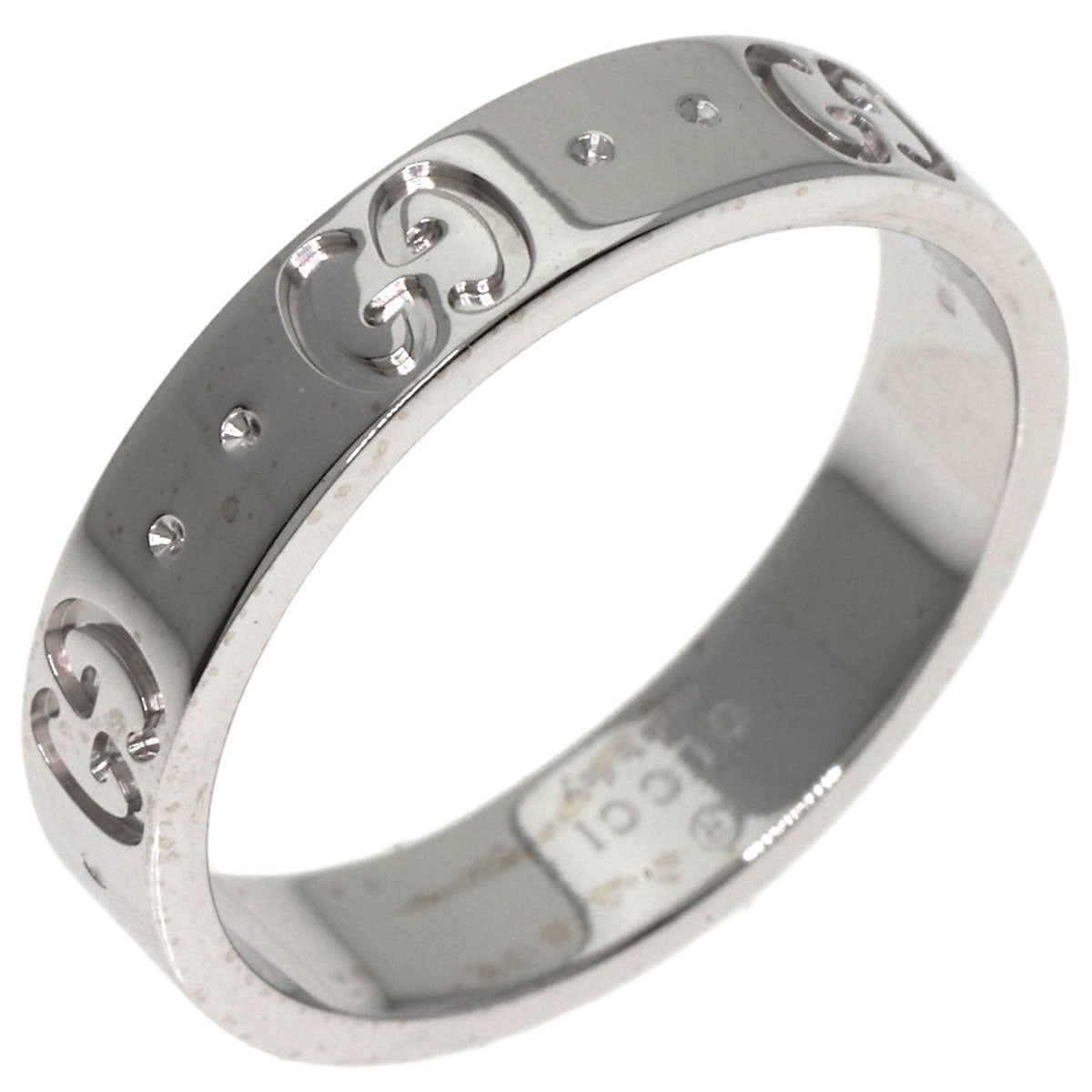 GUCCI Ring K18WG Silver Icon #11