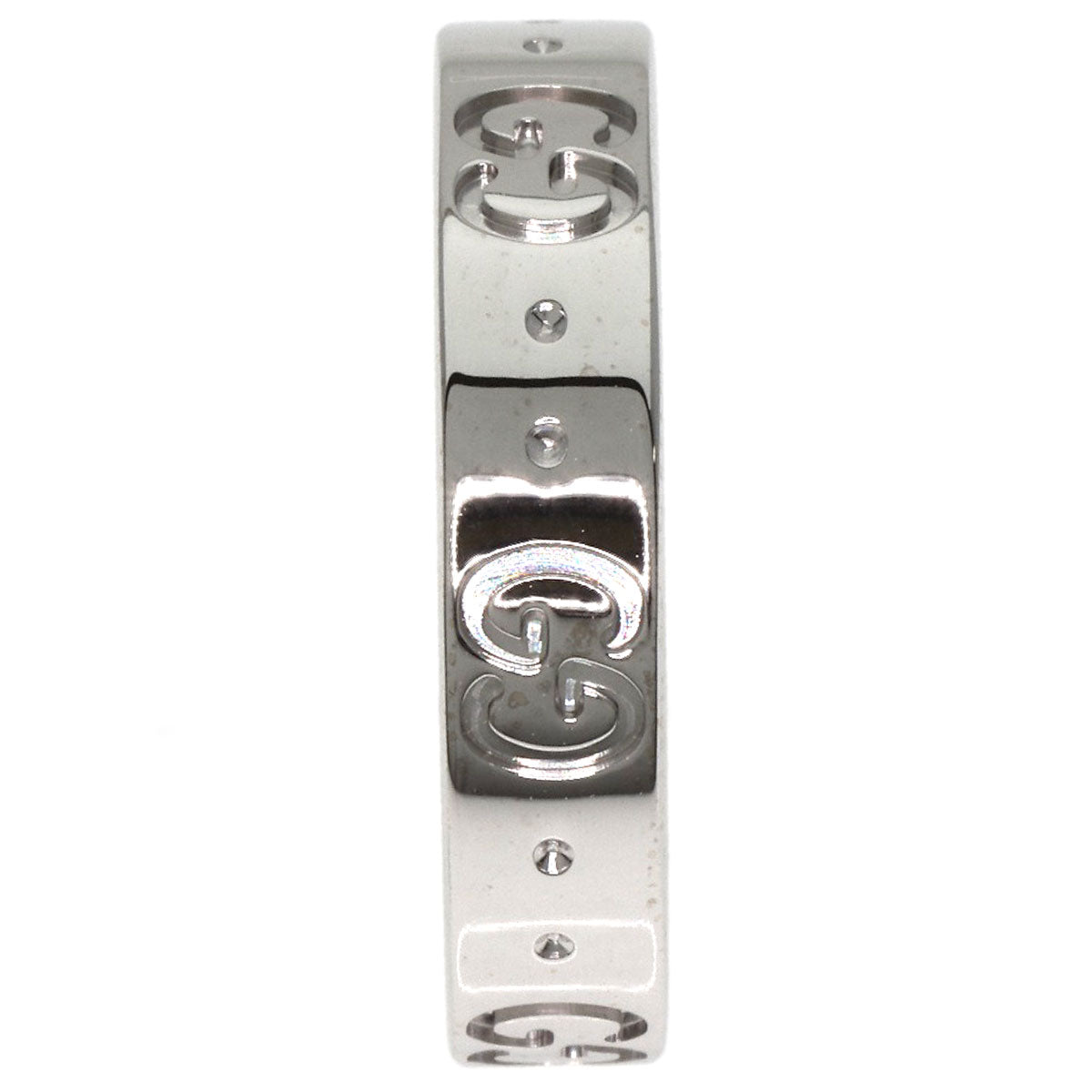 GUCCI Ring K18WG Silver Icon #11