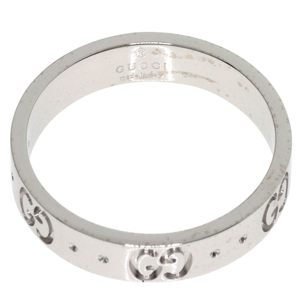 GUCCI Ring K18WG Silver Icon #11