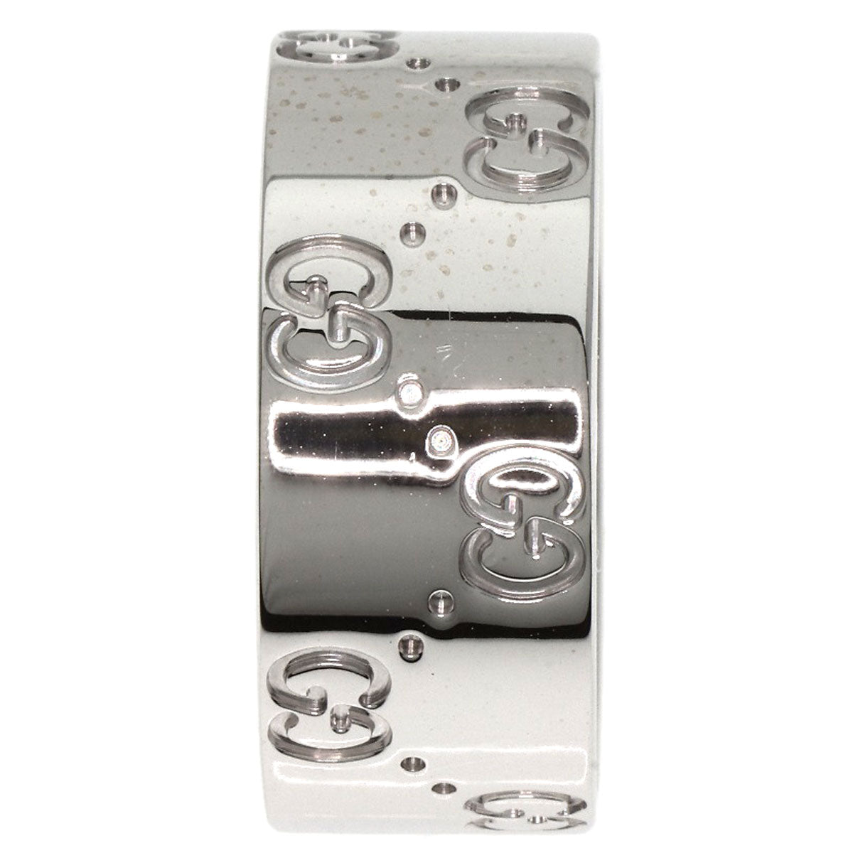 GUCCI Ring K18WG Silver Icon Wide #20