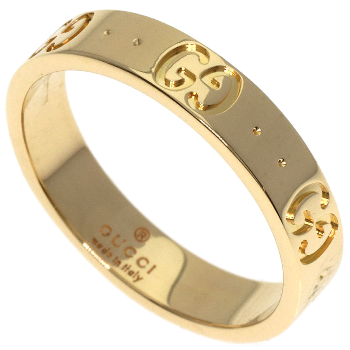 GUCCI Ring 18K Yellow Gold gold Icon # 13