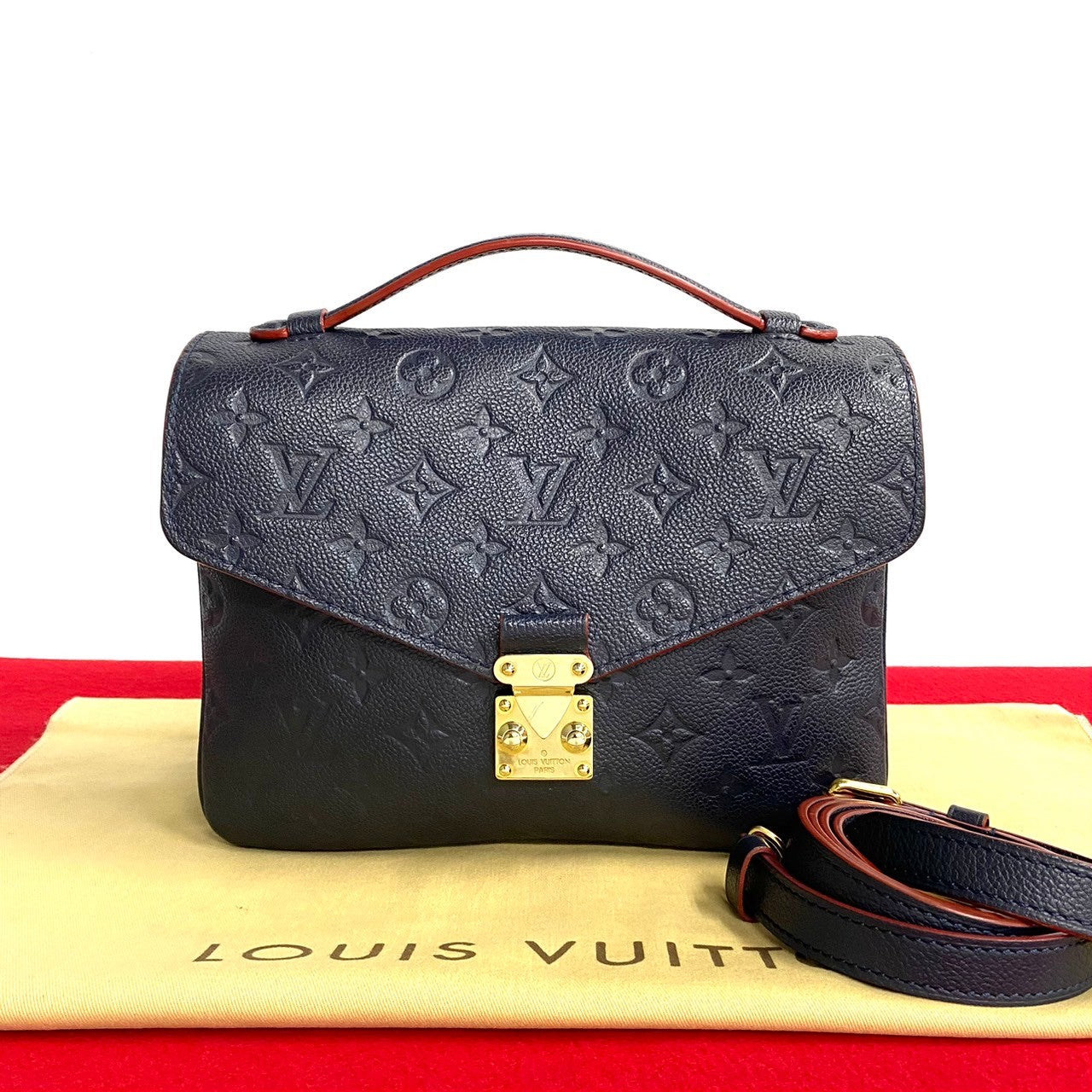 LOUIS VUITTON Shoulder Bag M41487 Monogram Ann Platt Navy 2-way handbag Monogram Ann Platt Pochette Metis MM Women