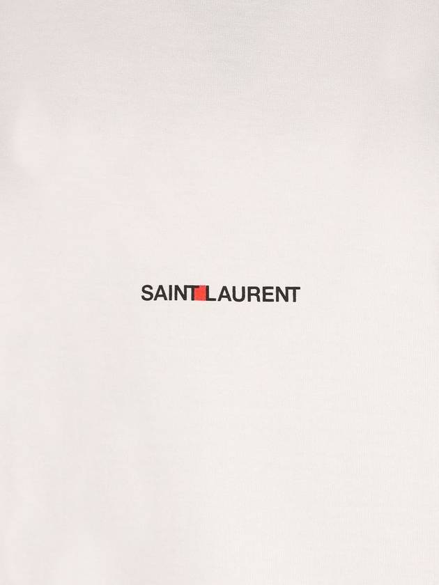 Luxury Saint Laurent Trending 2025 Rive Gauche Short Sleeve T-Shirt White