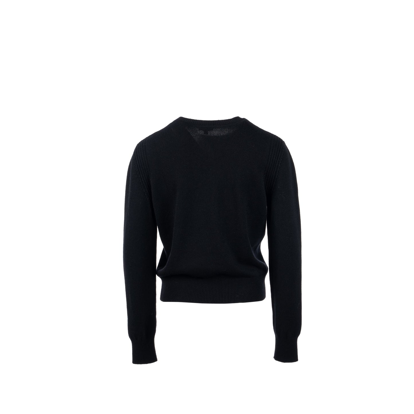 Chanel size 42 20A Pullover sweater / cashmere BLACK