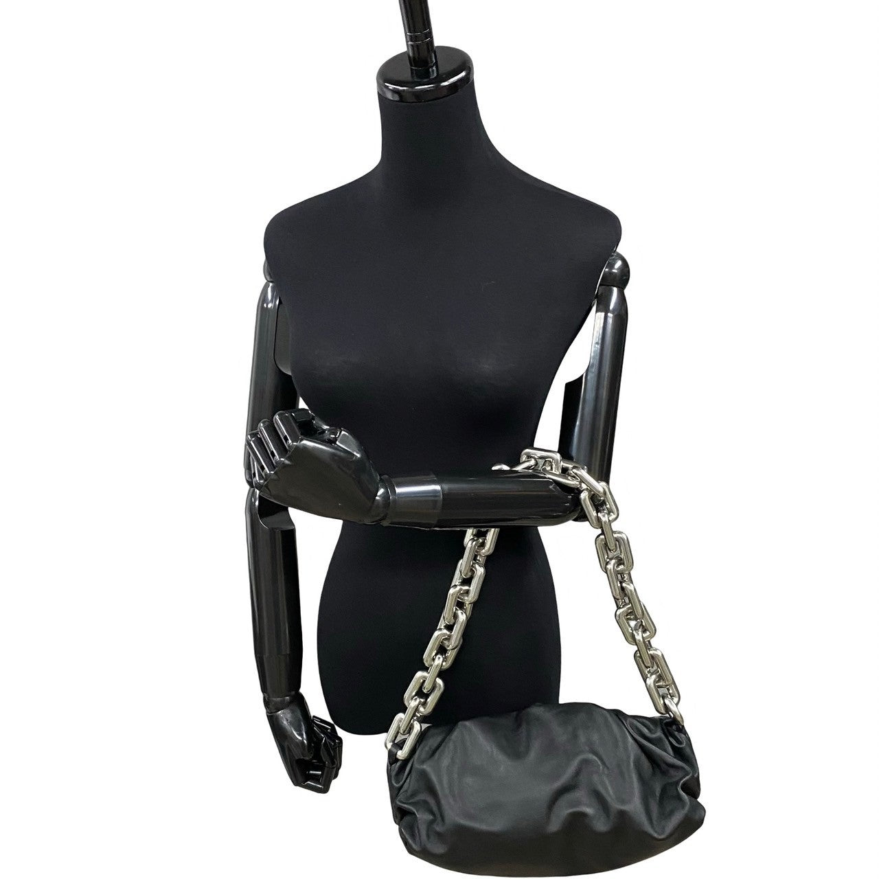 BOTTEGAVENETA Shoulder Bag leather black The Chain Pouch Women