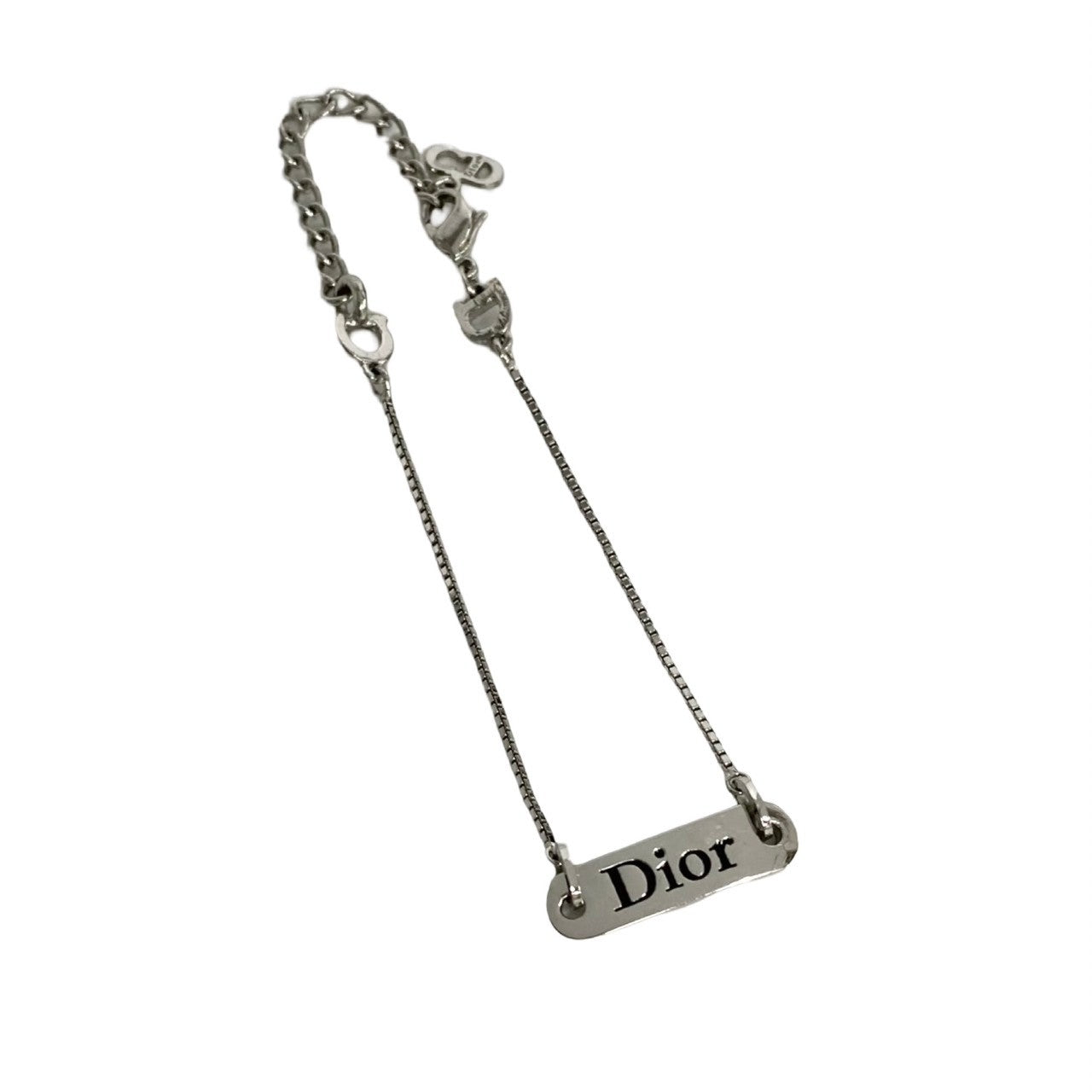 Dior bracelet Silver plating Silver logo plate mens(Unisex)