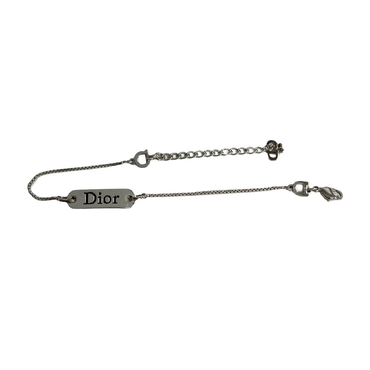 Dior bracelet Silver plating Silver logo plate mens(Unisex)