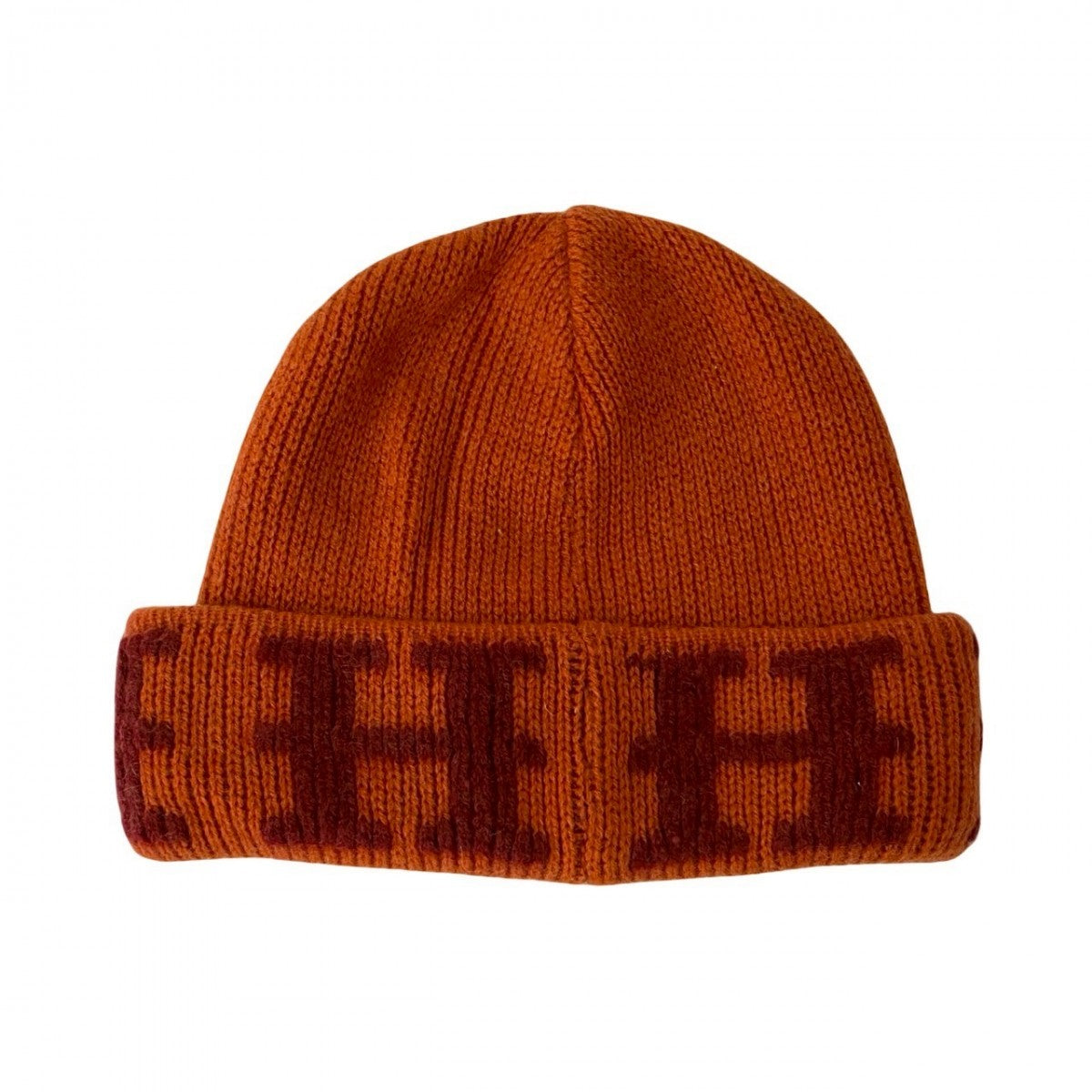 HERMES Knit cap cashmere Orange Margiela period Women