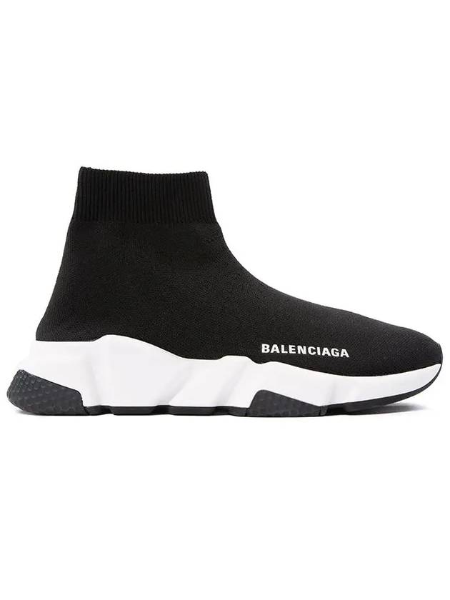 Luxury Balenciaga Trending 2025 Speed Trainer  High Top Sneakers Black White