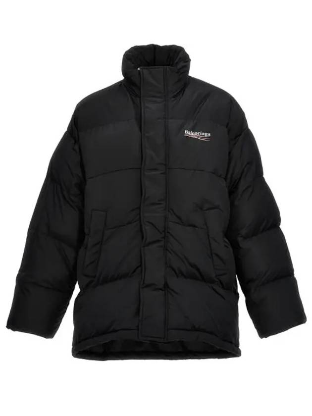 Luxury Balenciaga Trending 2025 Political Wave Logo Padding Black
