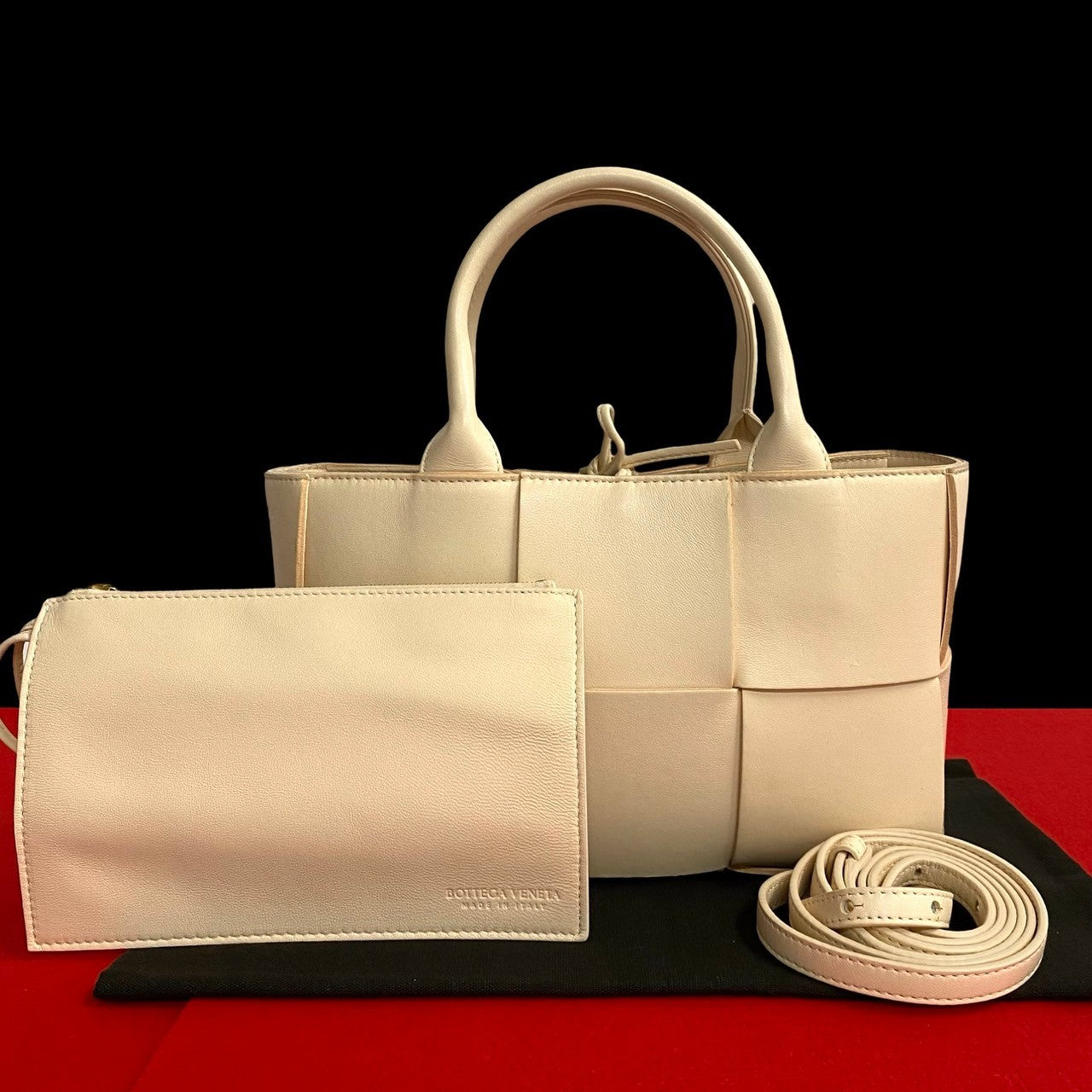 BOTTEGAVENETA Shoulder Bag leather pink Arco Women