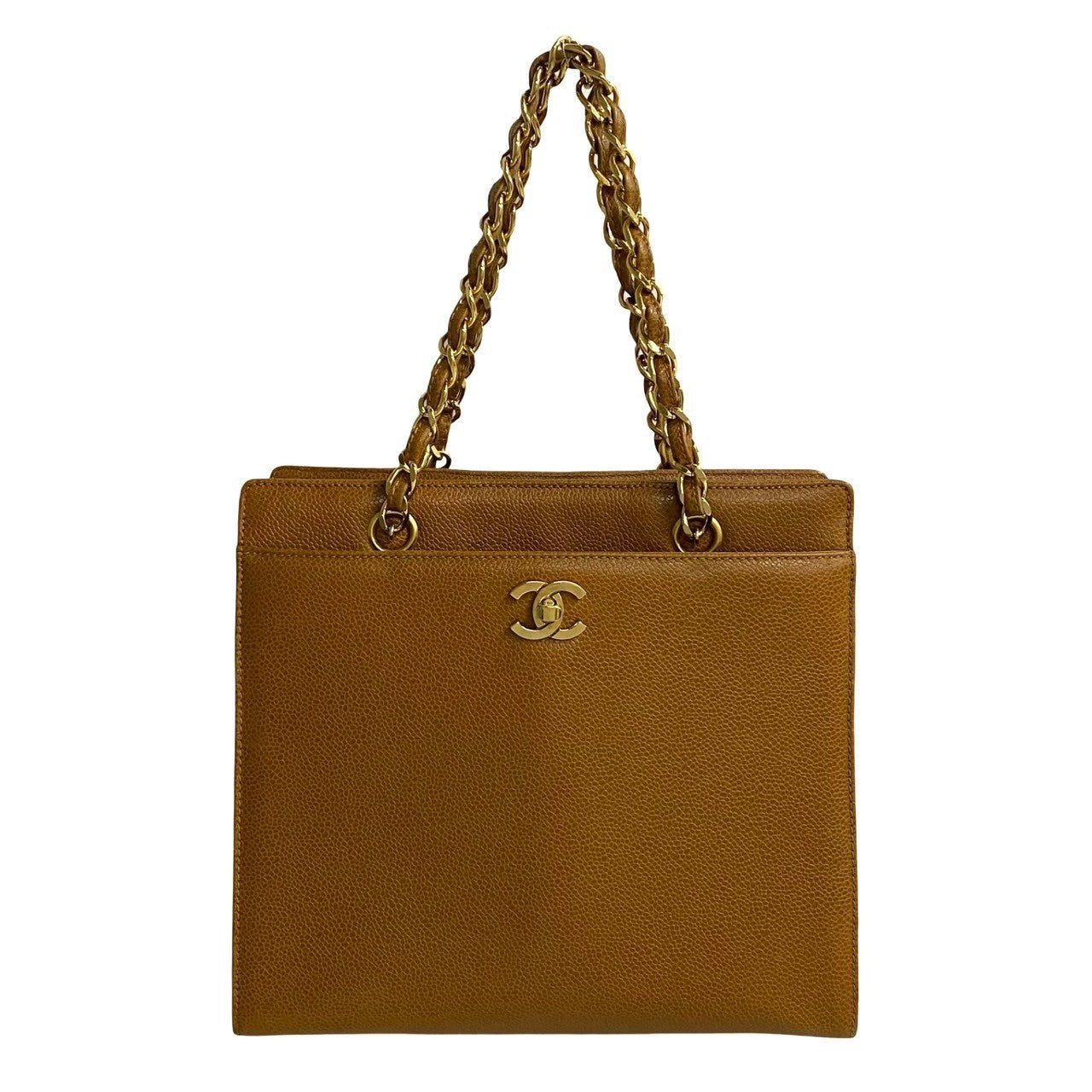 CHANEL Handbag leather Brown