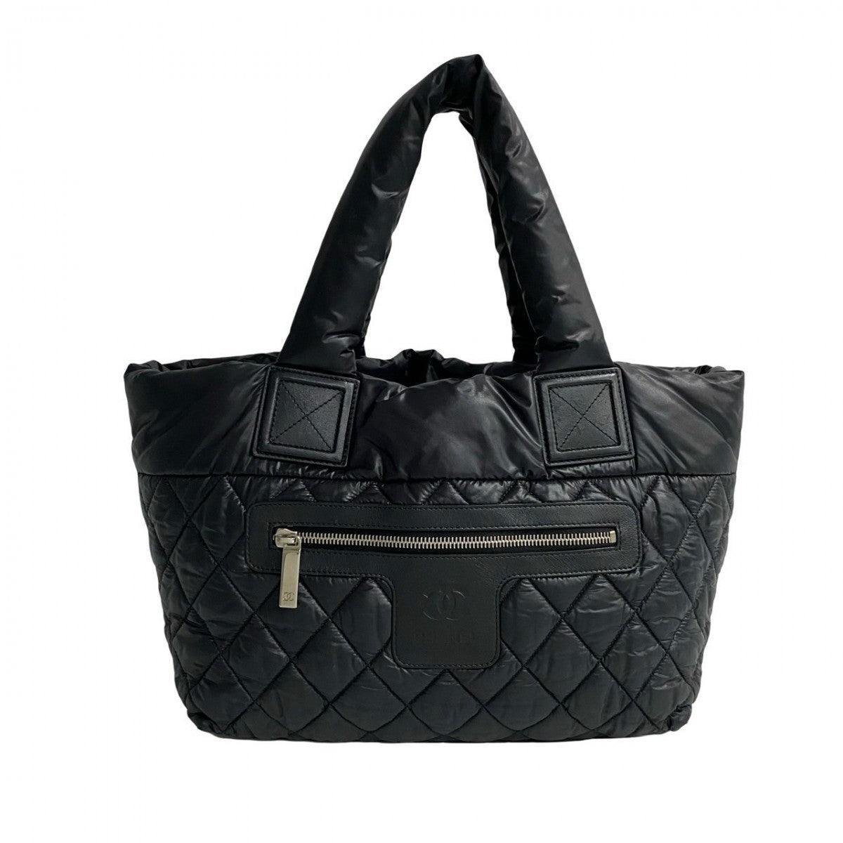 CHANEL Handbag Nylon black COCO Mark Cococoon Women